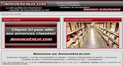 Desktop Screenshot of annonceenlot.com