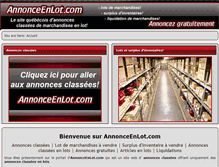 Tablet Screenshot of annonceenlot.com